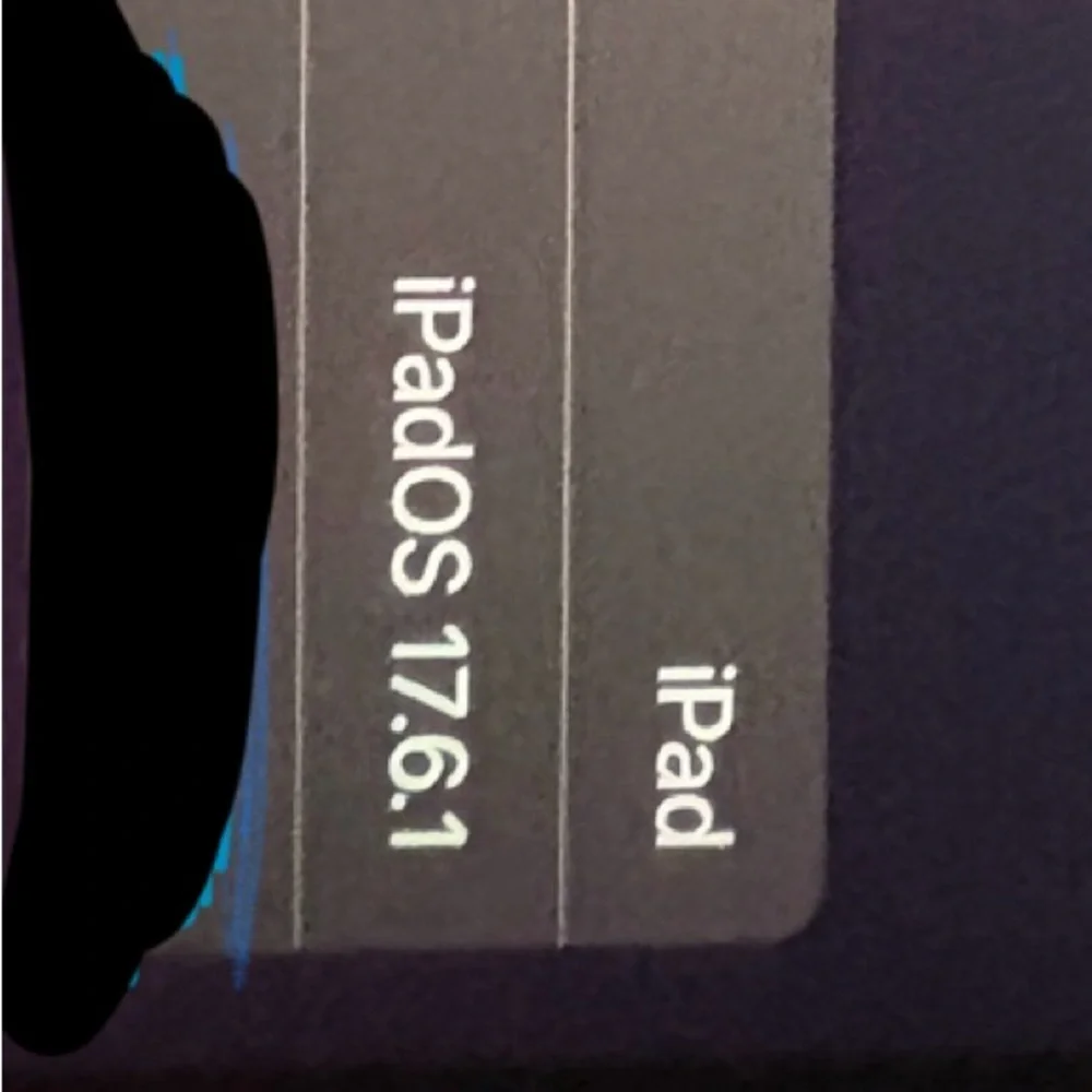iPad with iPadOS 17.6.1